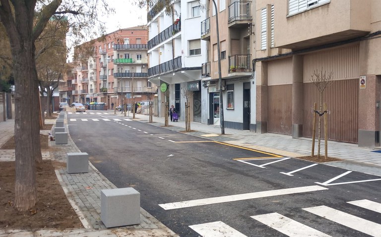 El carrer de l'Hostal de la Bordeta ja reobert al trànsit.